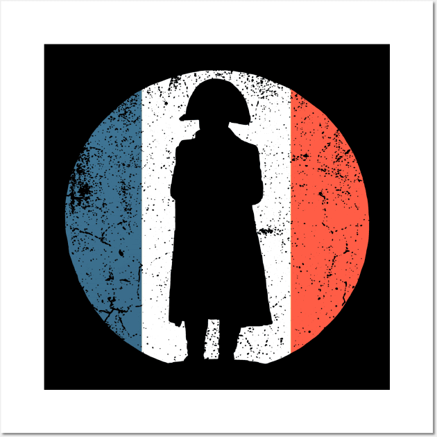 Napoleon Bonaparte - French Flag Silhouette Wall Art by Distant War